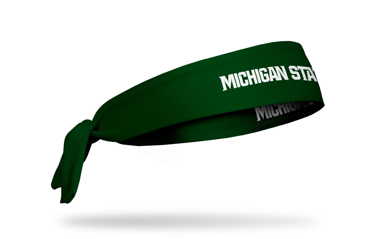 Michigan State University: Wordmark Green Tie Headband