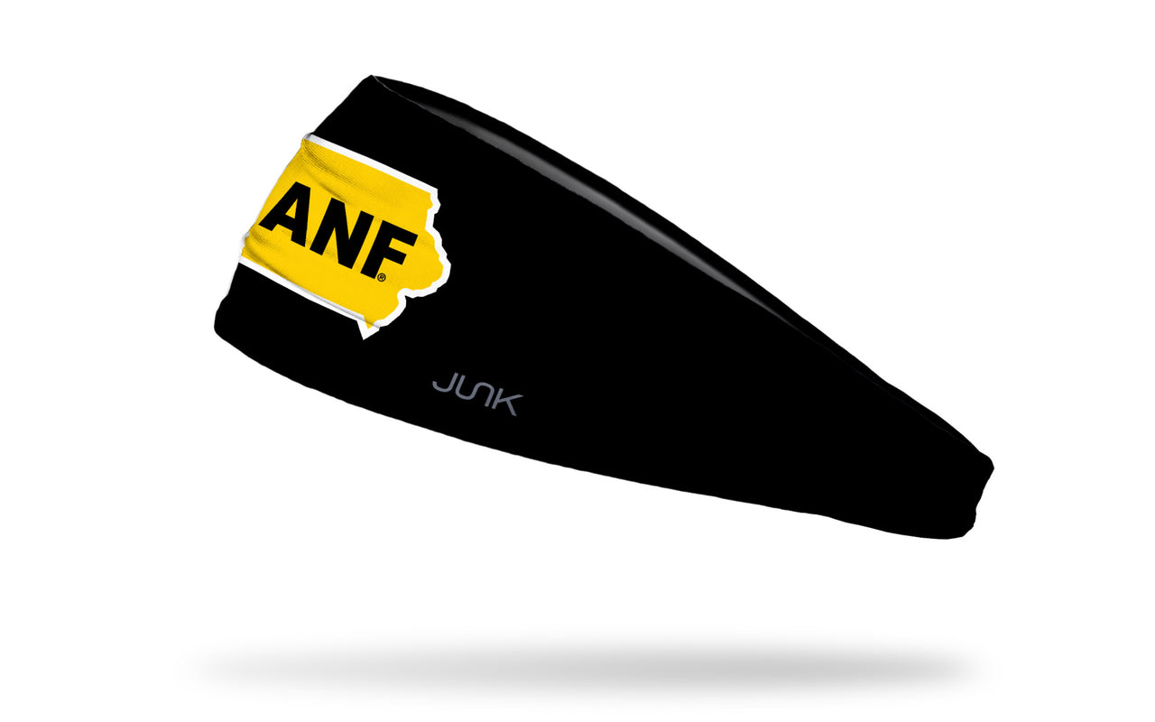 University of Iowa: ANF Logo Black Big Bang Lite Headband