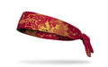 red Iowa State University headband with grunge overlay