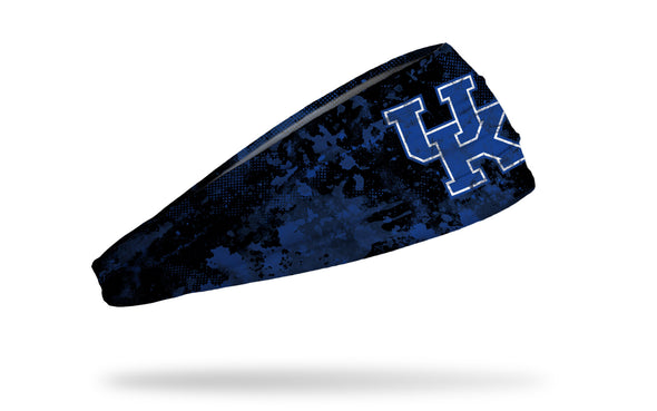black headband with University of Kentucky letter logo in royal blue