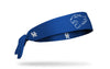 royal blue headband with University of Kentucky wildcat mascot logo in white outline