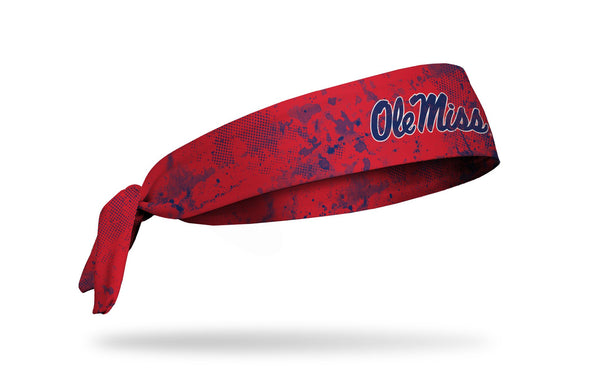 University of Mississippi: Grunge Red Tie Headband