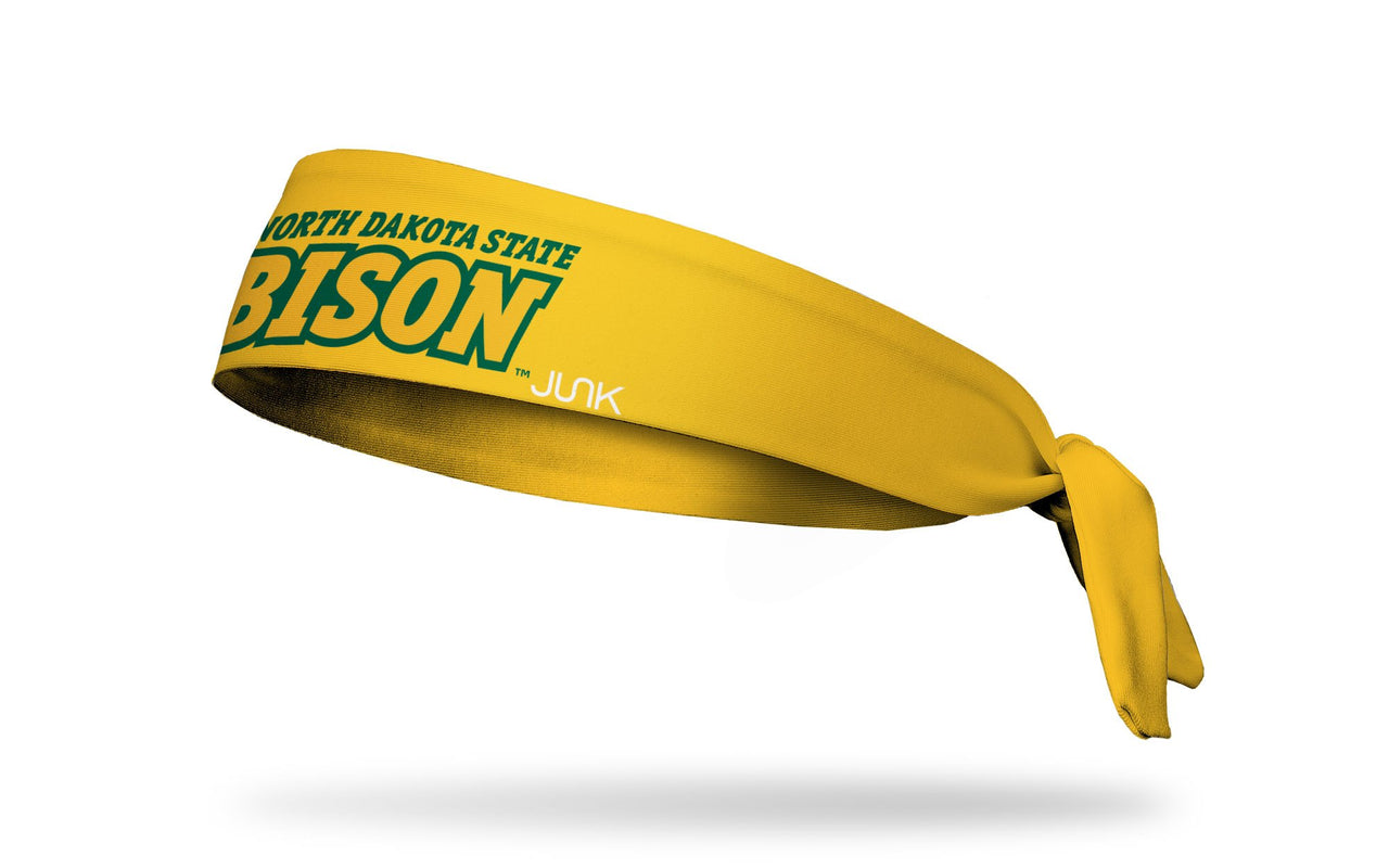 North Dakota State University: Wordmark Gold Tie Headband