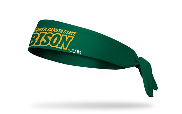 North Dakota State University: Wordmark Green Tie Headband