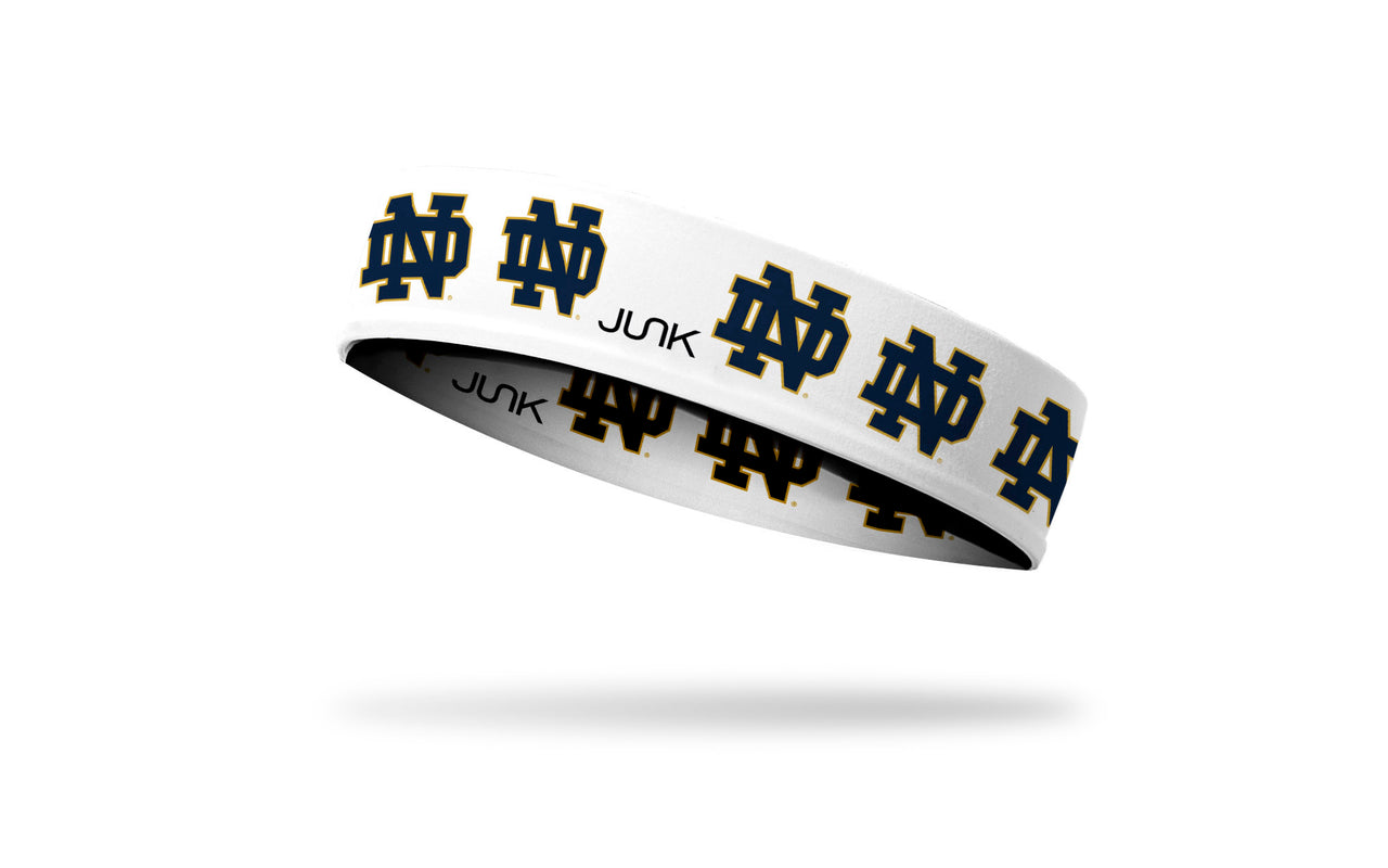 University of Notre Dame: Logo White Headband