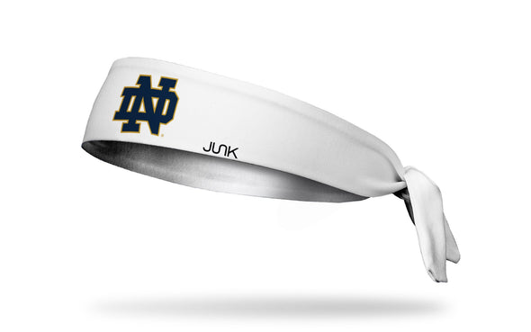 University of Notre Dame: Logo White Tie Headband