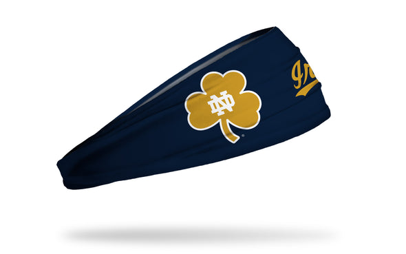 University of Notre Dame: Oversized Clover Navy Headband