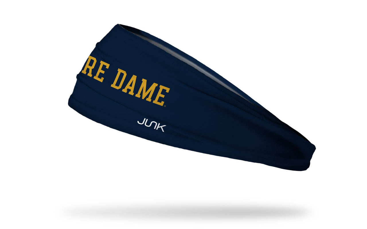 University of Notre Dame: Wordmark Navy Headband