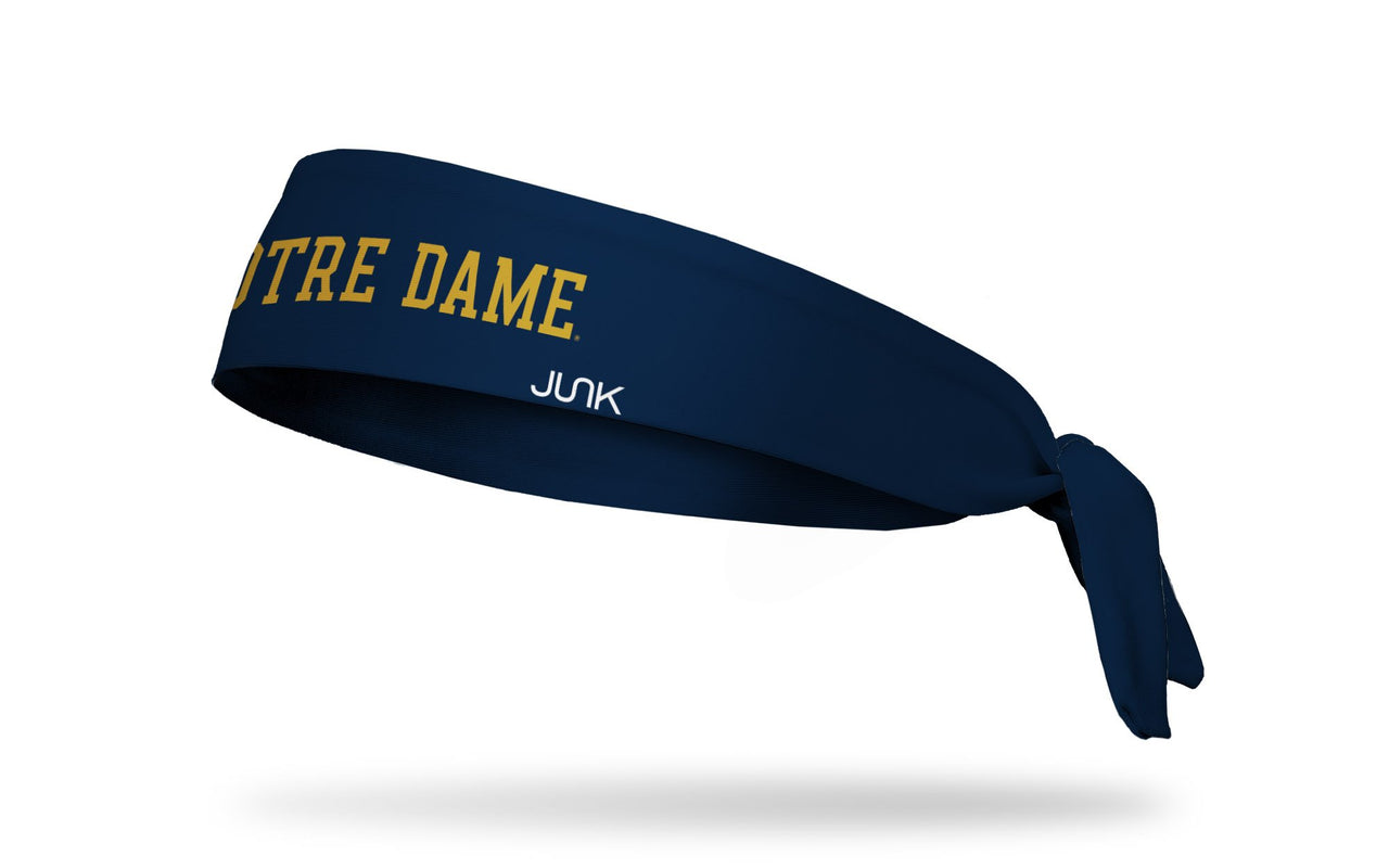 University of Notre Dame: Wordmark Navy Tie Headband