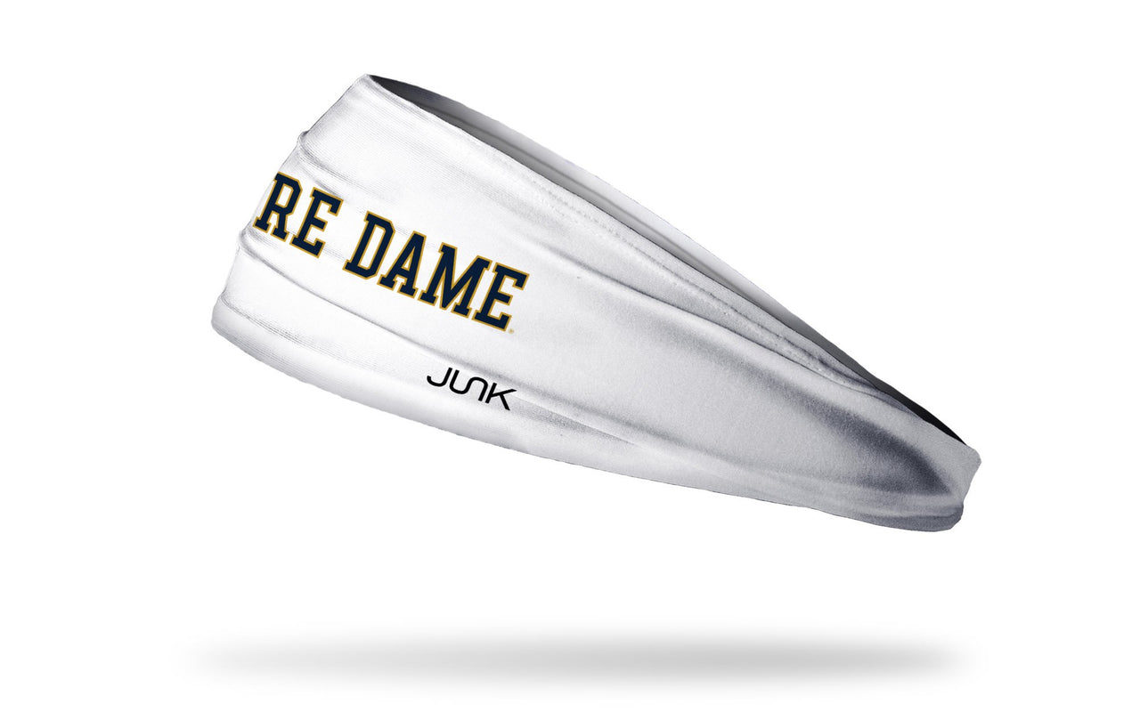 University of Notre Dame: Wordmark White Headband