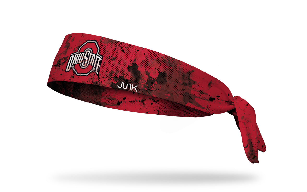 red headband with grunge overlay and Ohio State logo