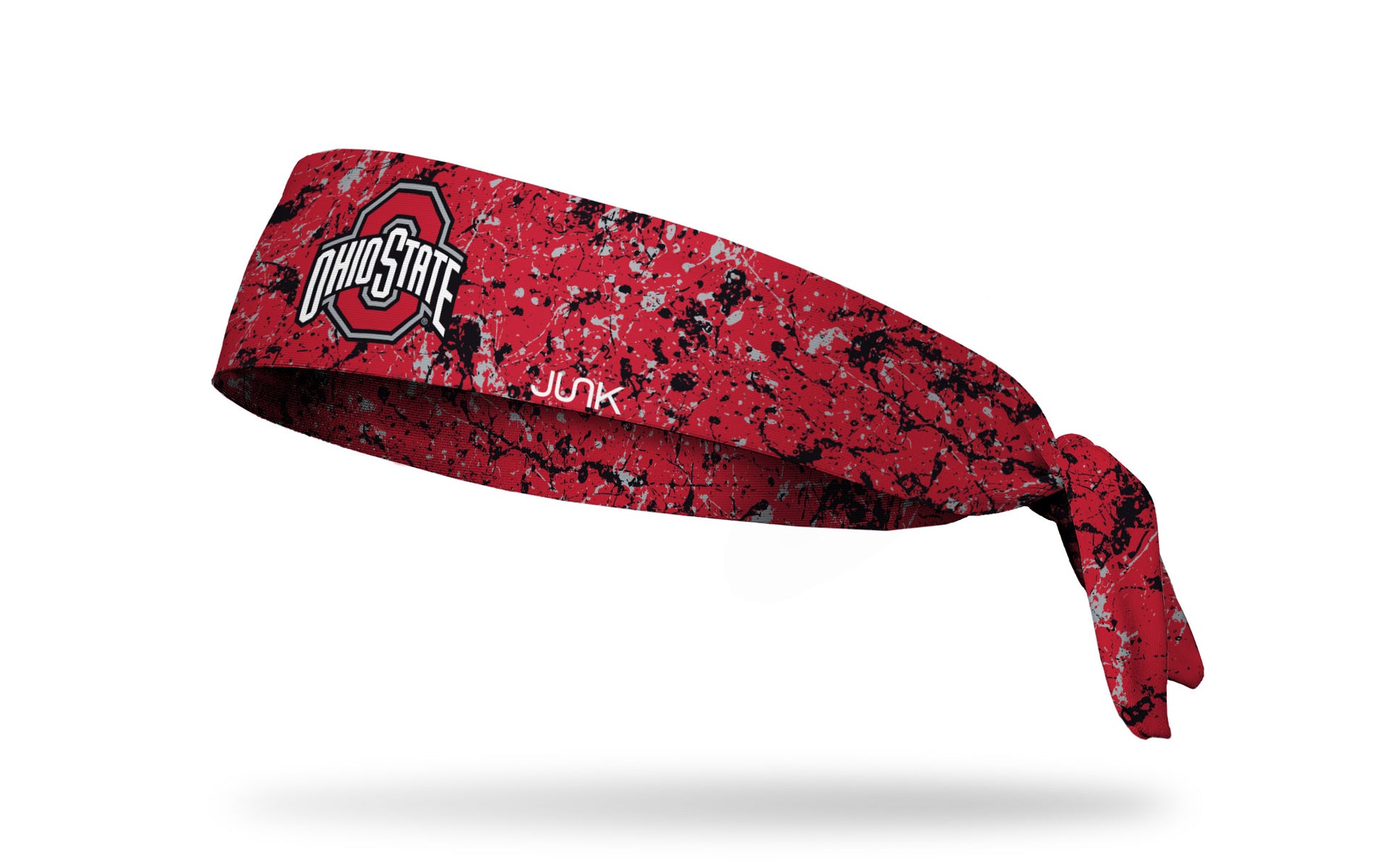 red headband with paint splatters and Ohio State logo