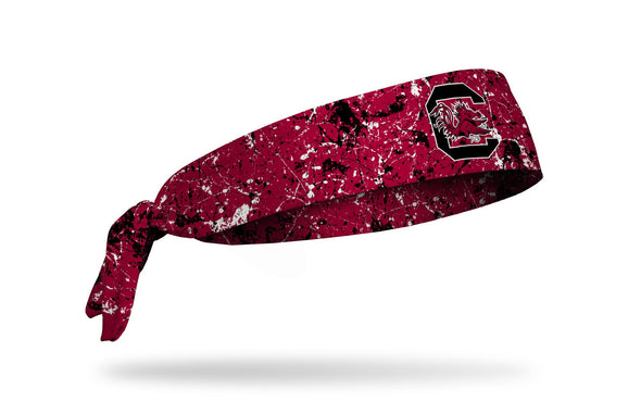 University of South Carolina: Splatter Garnet Tie Headband