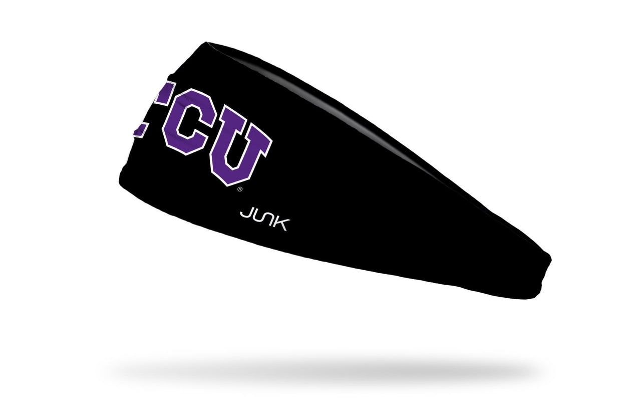 TCU: Logo Black Headband