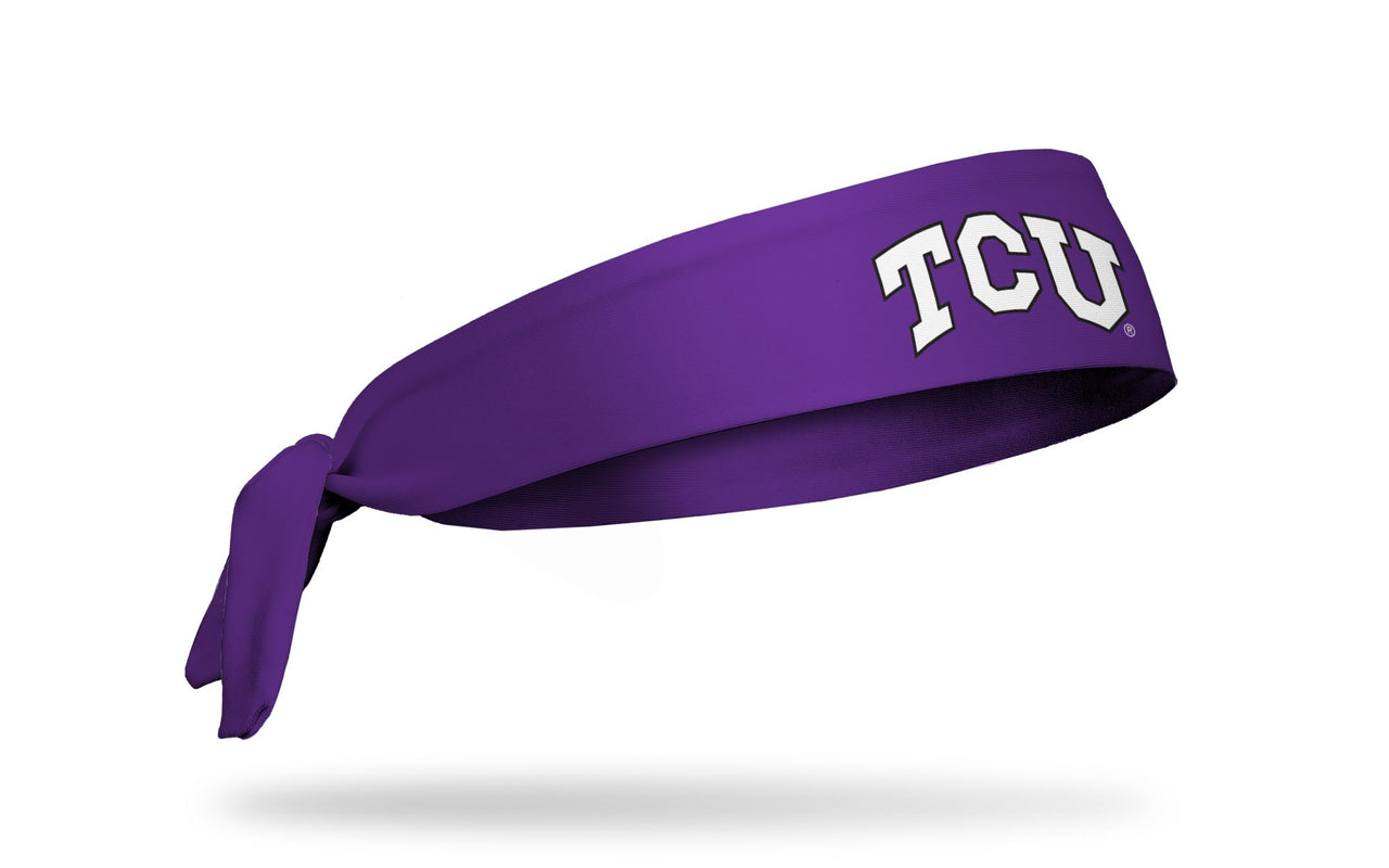TCU: Logo Purple Tie Headband