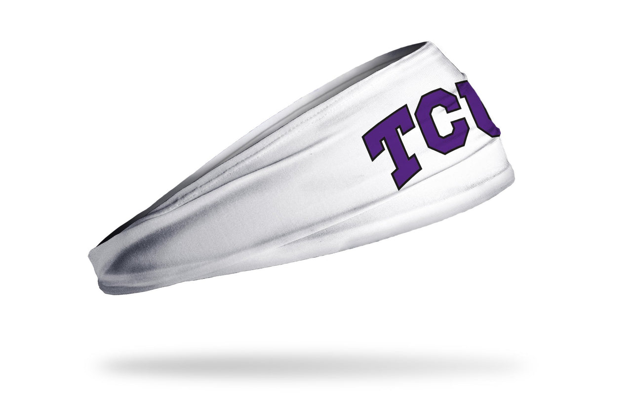 TCU: Logo White Headband