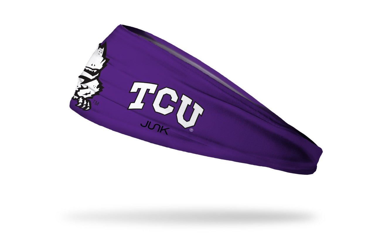TCU: Oversized Frog Purple Headband