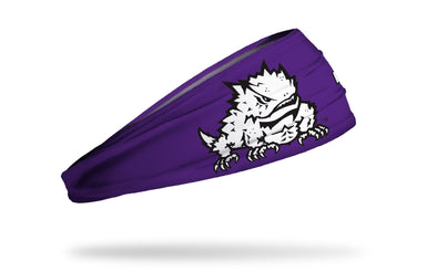 TCU: Oversized Frog Purple Headband
