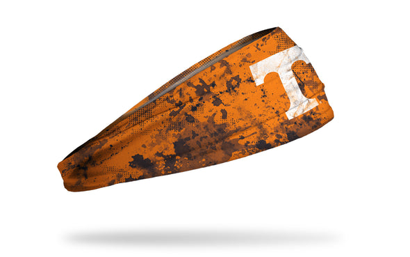 University of Tennessee orange headband with grunge overlay