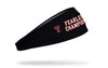 black headband with Texas Tech University Fearless Champions wordmark and T T logo to left in red and white