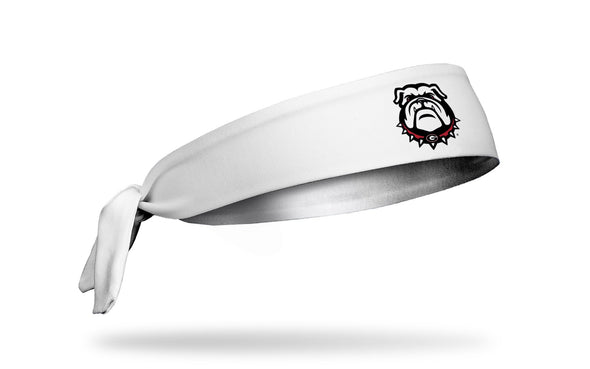 University of Georgia: Bulldog White Tie Headband