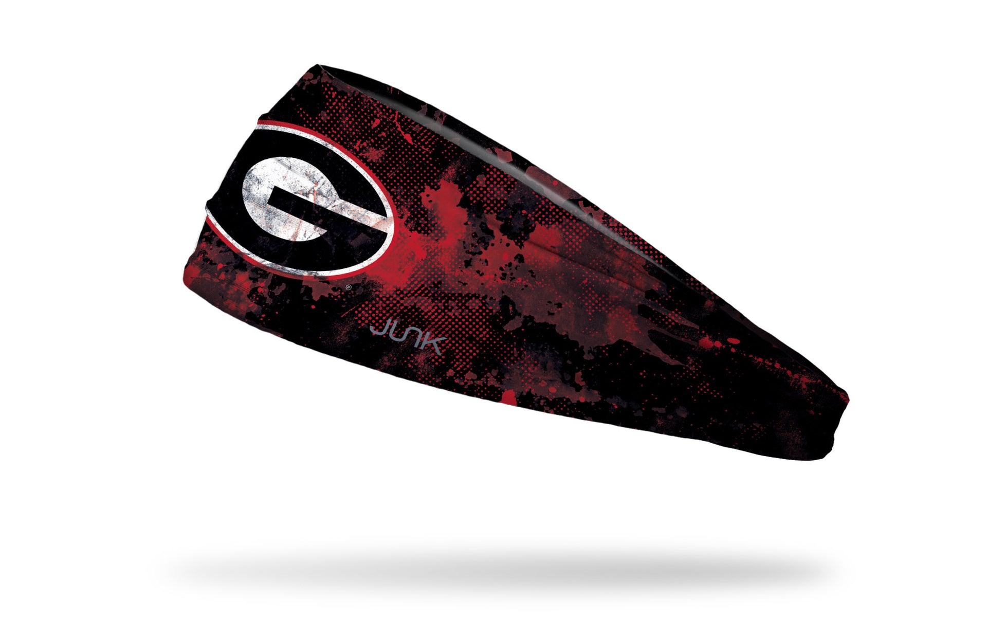 black University of Georgia headband with grunge overlay