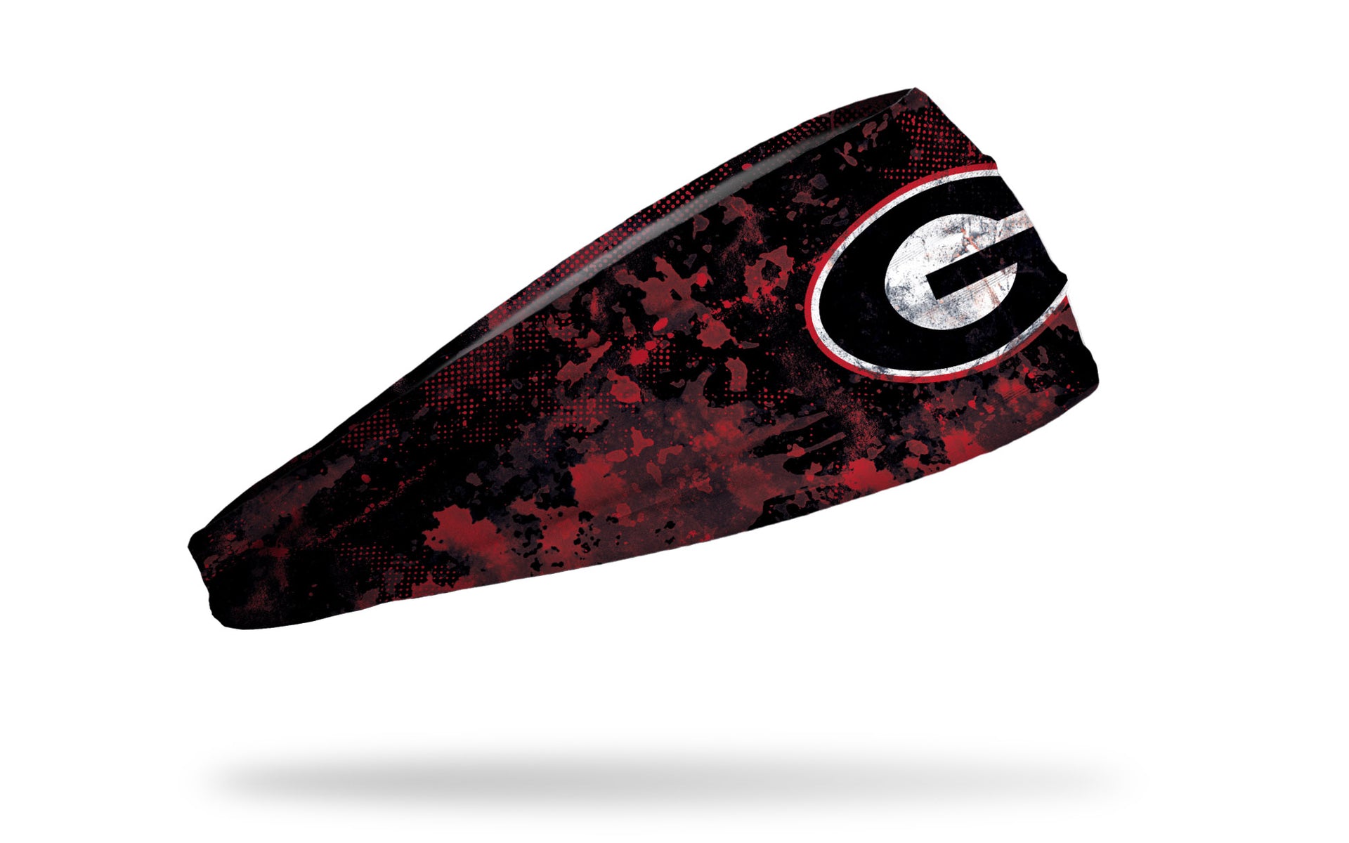 black University of Georgia headband with grunge overlay