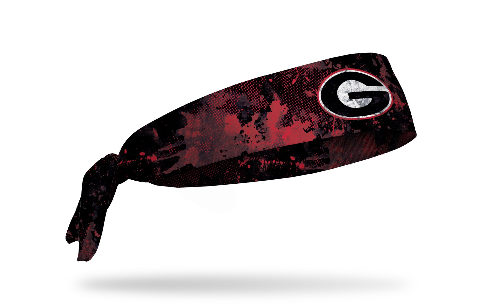 black University of Georgia headband with grunge overlay