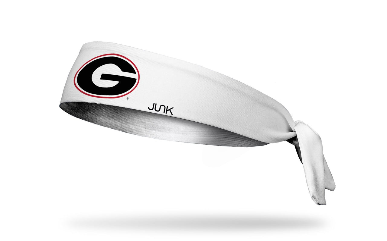 University of Georgia: Logo White Tie Headband