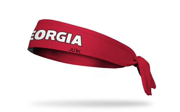 University of Georgia: Wordmark Red Tie Headband