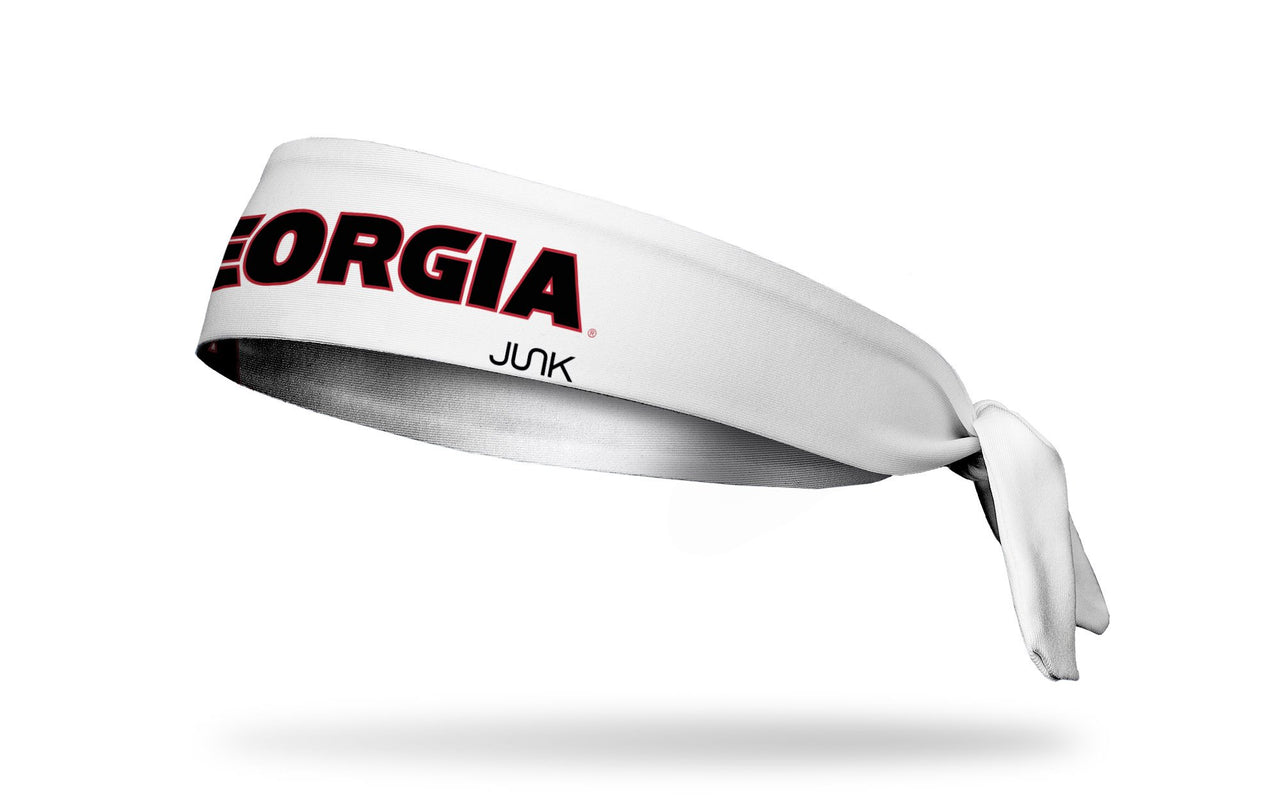 University of Georgia: Wordmark White Tie Headband