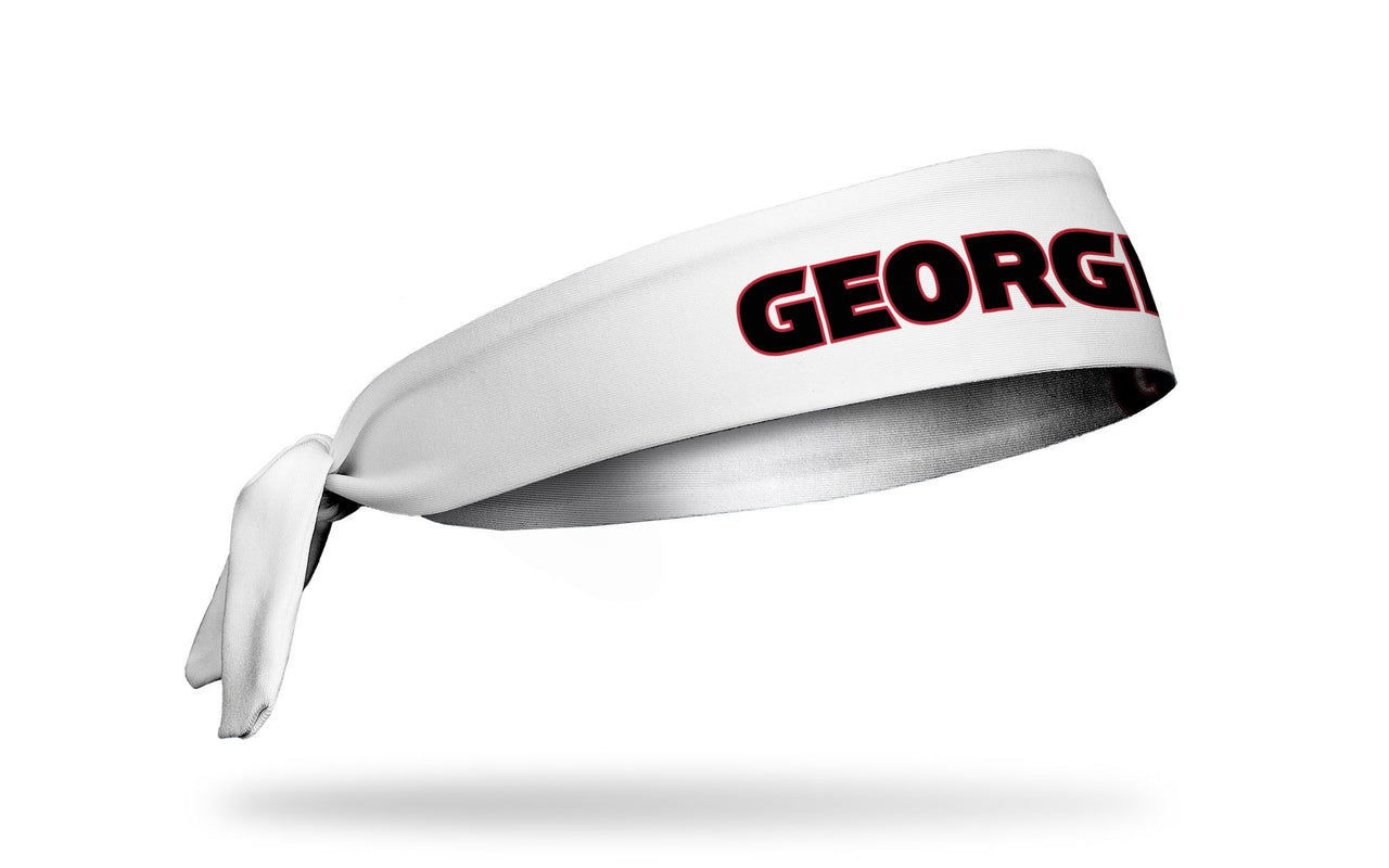 University of Georgia: Wordmark White Tie Headband