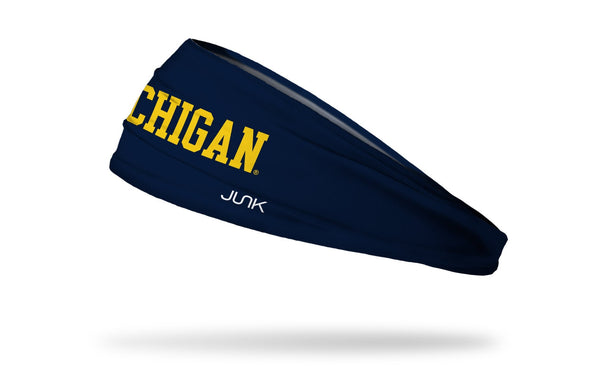 University of Michigan: Wordmark Blue Headband