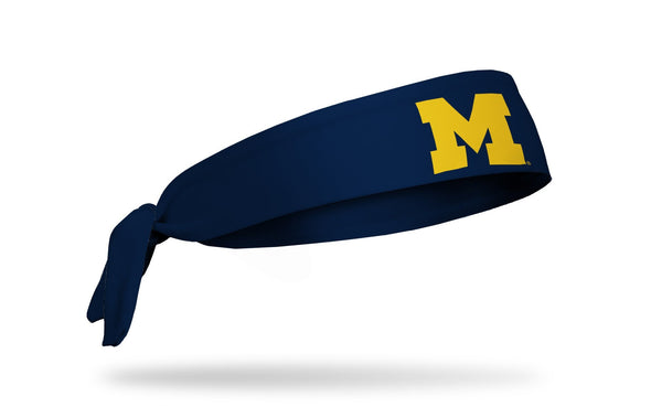 University of Michigan: Logo Blue Tie Headband