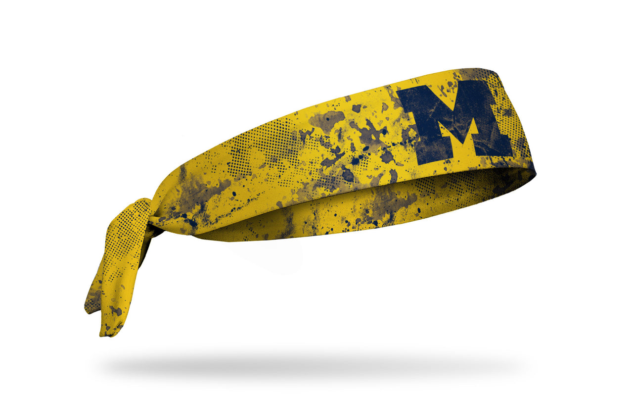 University of Michigan: Grunge Maize Tie Headband