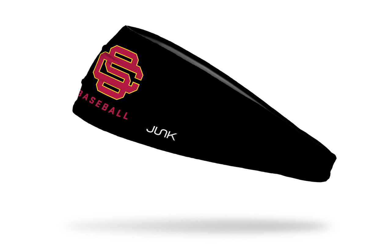 black headband with University of Southern California baseball logo