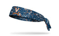 navy headband with paint splatter and University of Virginia logo