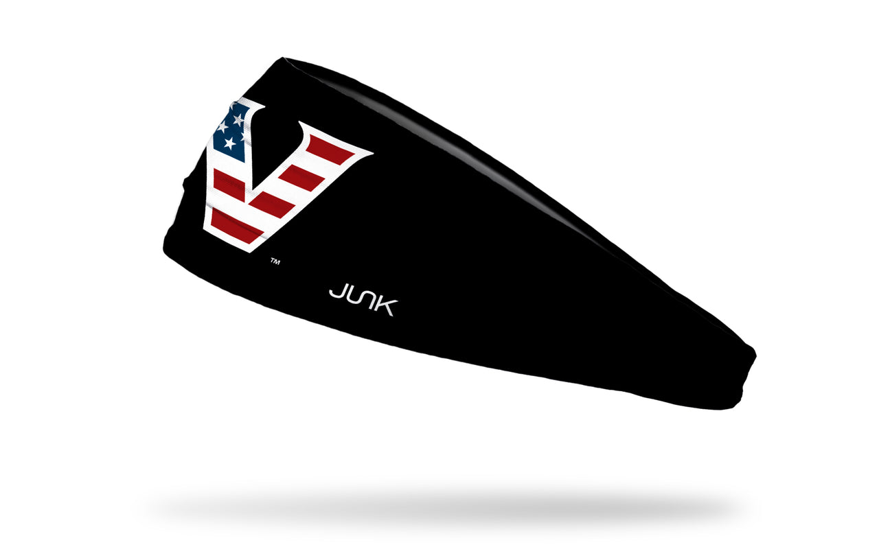 Vanderbilt University: Logo Flag Black Headband