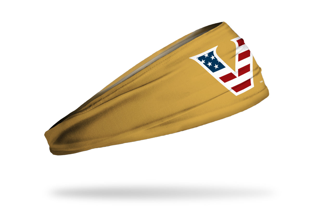 Vanderbilt University: Logo Flag Gold Headband