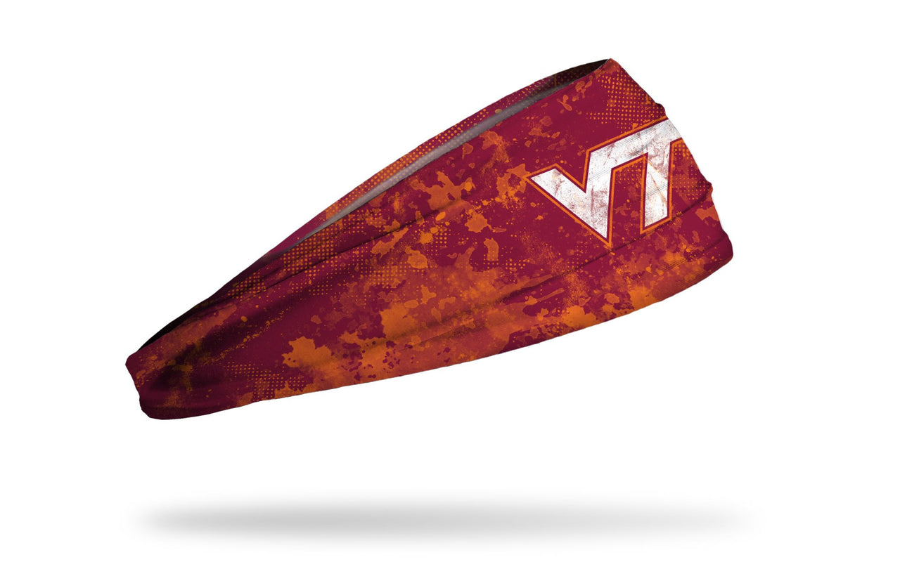 Virginia Tech: Grunge Maroon Headband