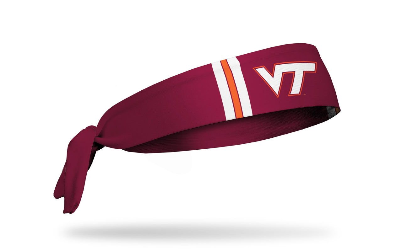Virginia Tech: Helmet Maroon Tie Headband