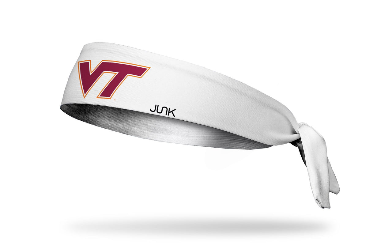 Virginia Tech: Logo White Tie Headband