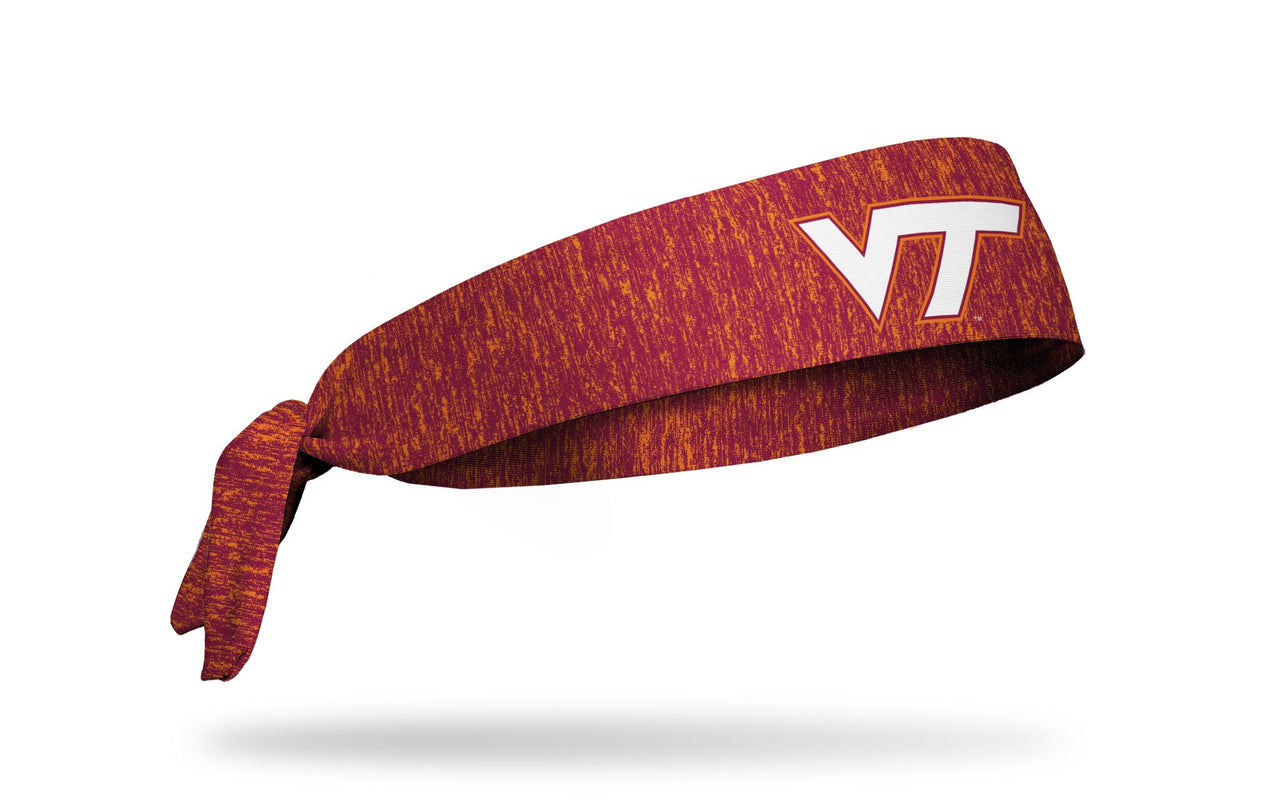 Virginia Tech: Orange Maroon Heather Tie Headband