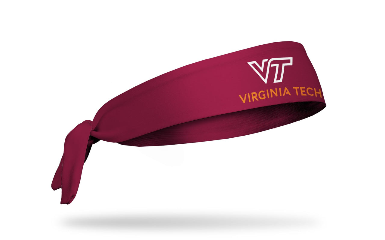 Virginia Tech: Wordmark Maroon Tie Headband