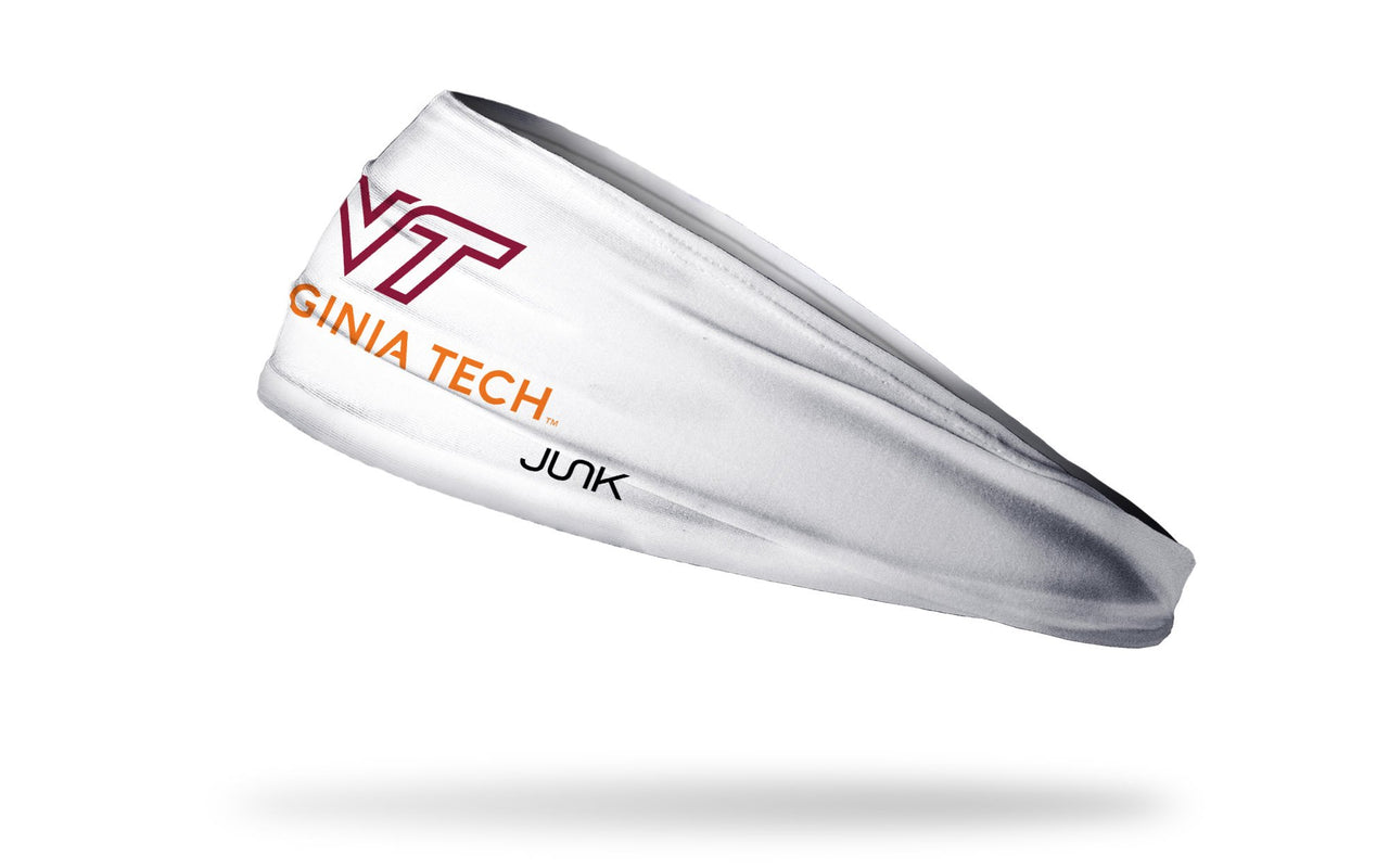 Virginia Tech: Wordmark White Headband