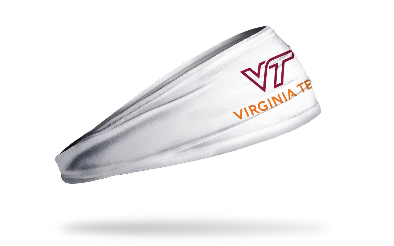 Virginia Tech: Wordmark White Headband