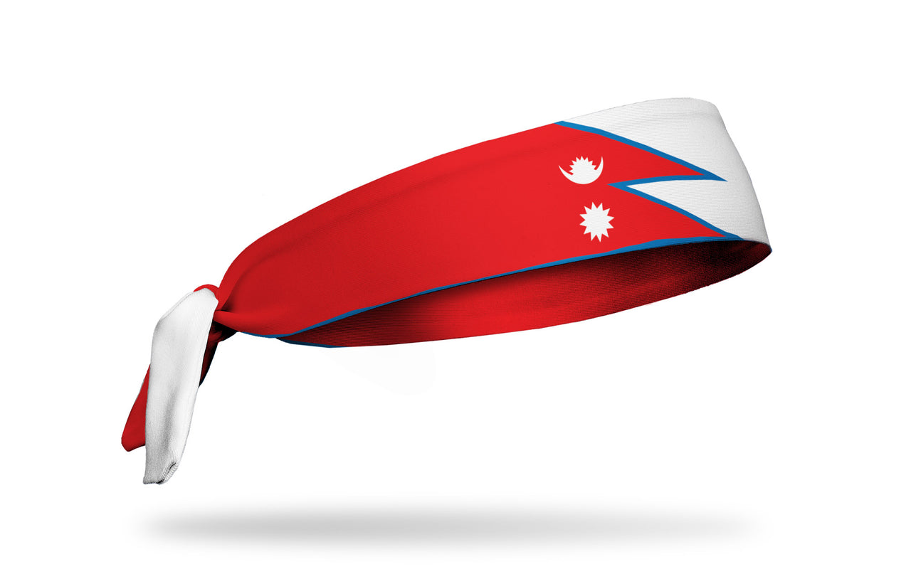 Nepal Flag Tie Headband