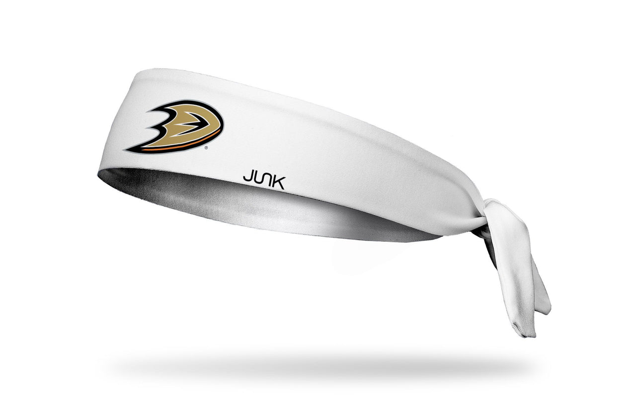 Anaheim Ducks: Logo White Tie Headband