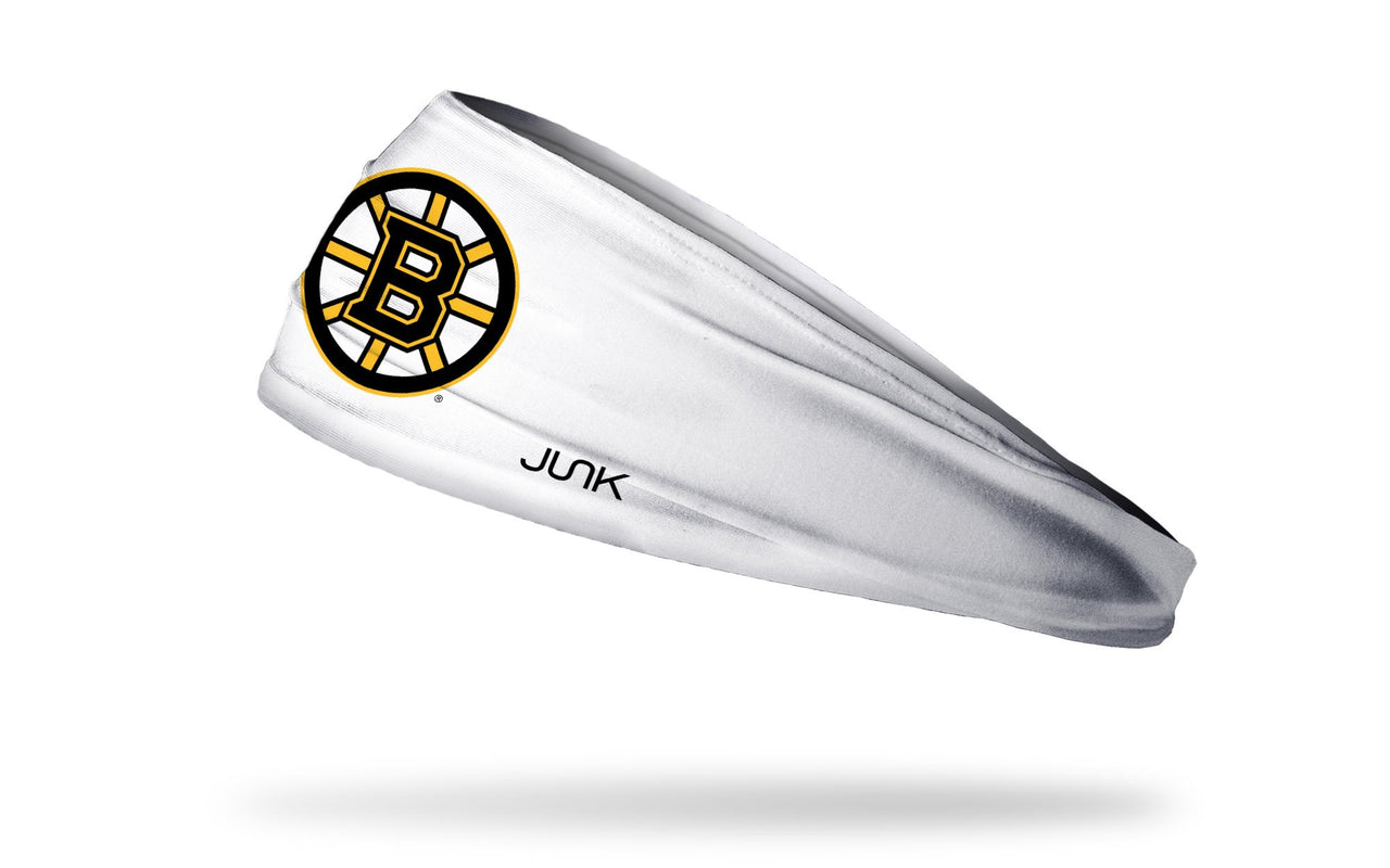 Boston Bruins: Logo White Headband