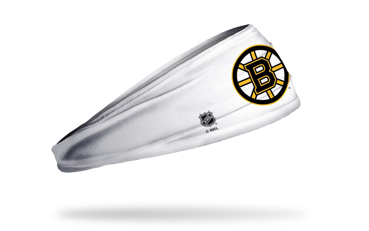 Boston Bruins: Logo White Headband